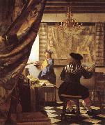 Johannes Vermeer The Schilderconst Spain oil painting artist